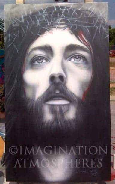 Airbrushed Jesus Portrait