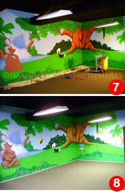 completed kids park mural